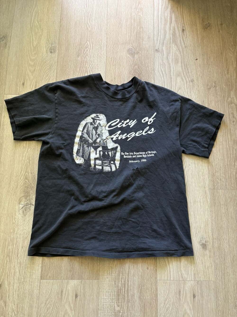 Vintage 1993 City of Angels High School Theatre Graphic T-Shirt